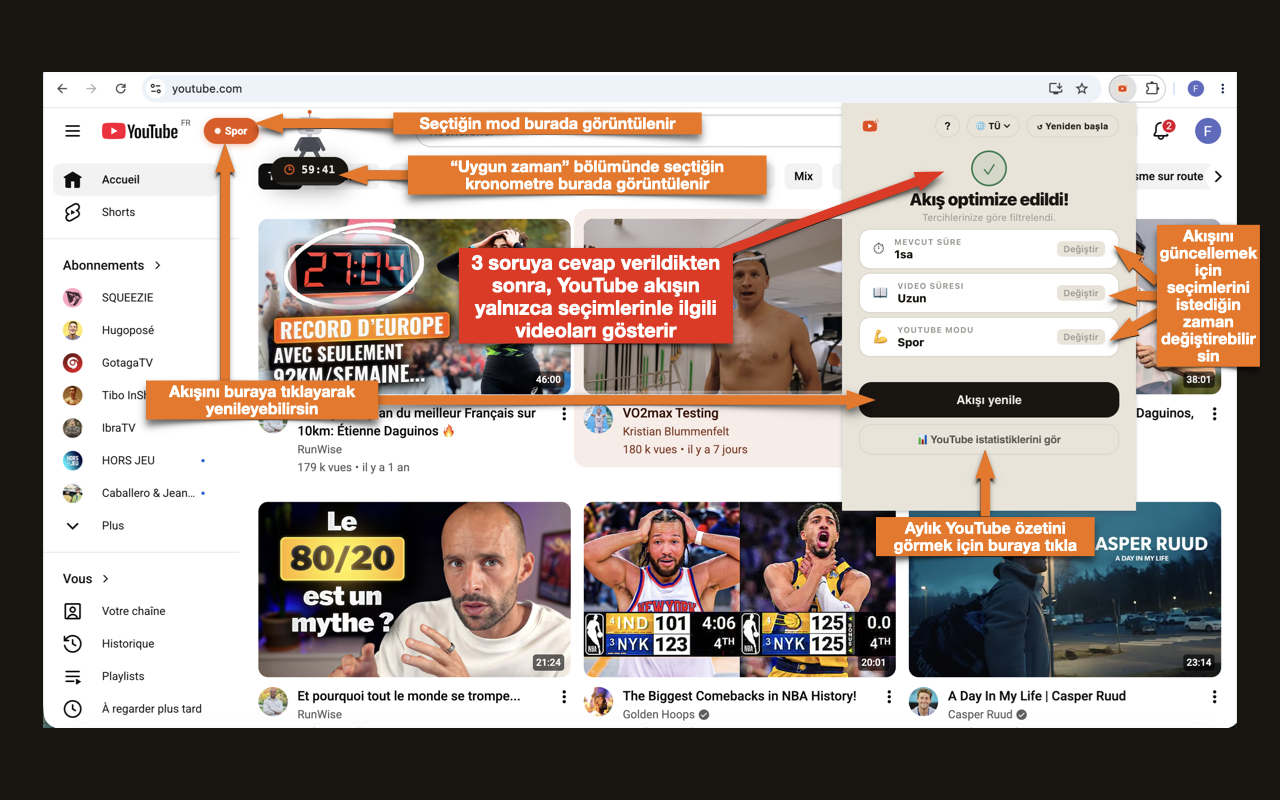 TubeFeed in action